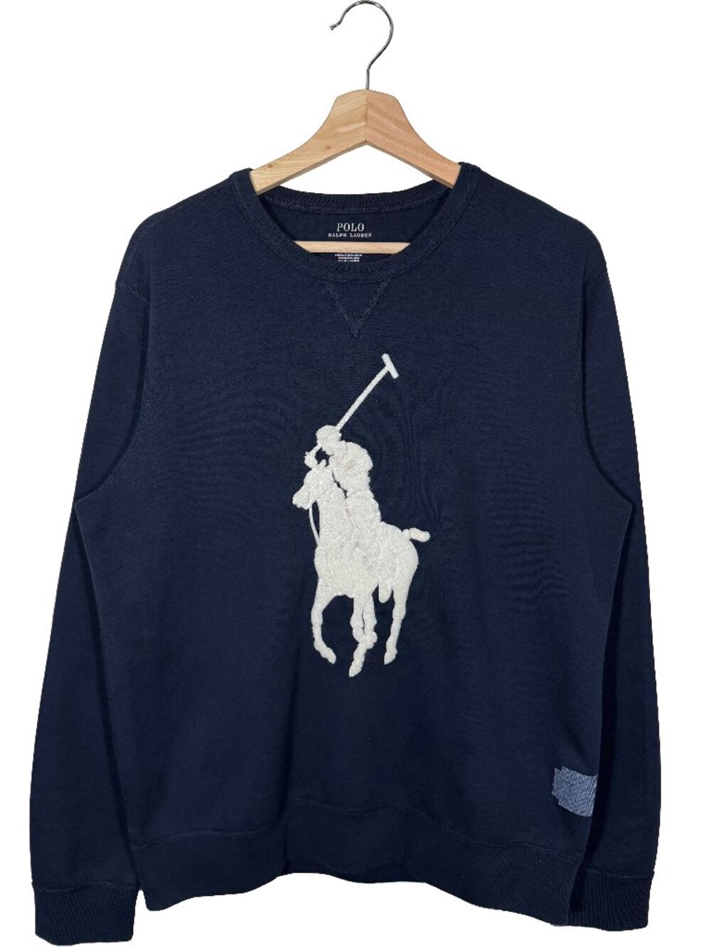 Polo Ralph Lauren Chenille Big Pony Crewneck Sweatshirt Navy men's size Medium